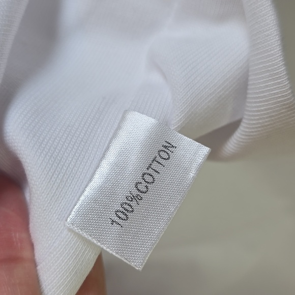 Billonarie Records "Billie" Brain Doble Leyered Oversized Boxy White T-Shirt M. - Picture 3 of 6